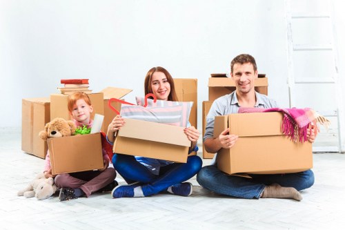 Removal van and moving boxes for St Margarets home moves