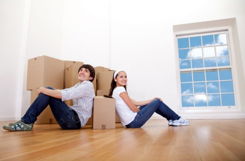 Customer service representative reviewing a complaint form for a van moving service