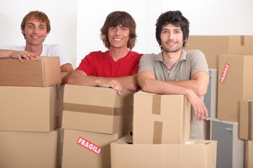 A professional home moving team planning a residential move in St Margarets