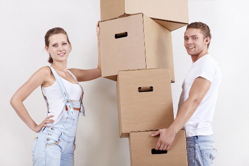 Office relocation items prepared for commercial removals near St Margarets