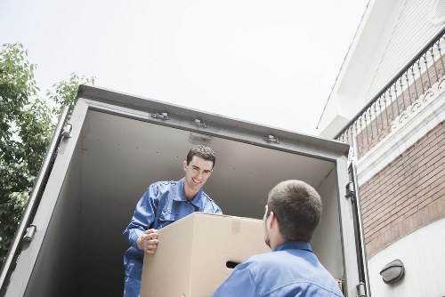 Careful packing and transport of office equipment during a St Margarets move